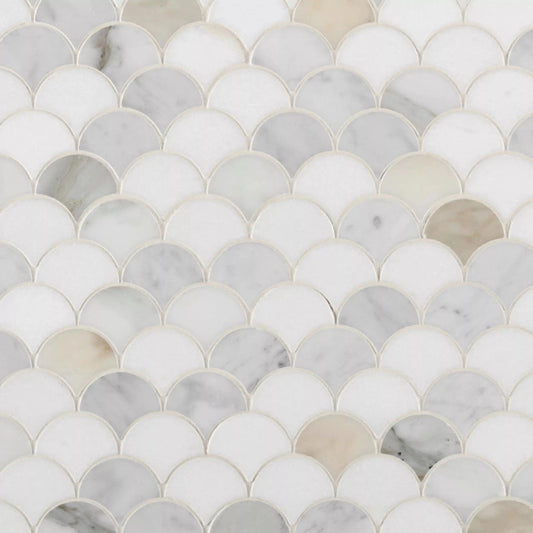 Fan Stone Mosaics: Where Graceful Geometry Meets Natural Elegance