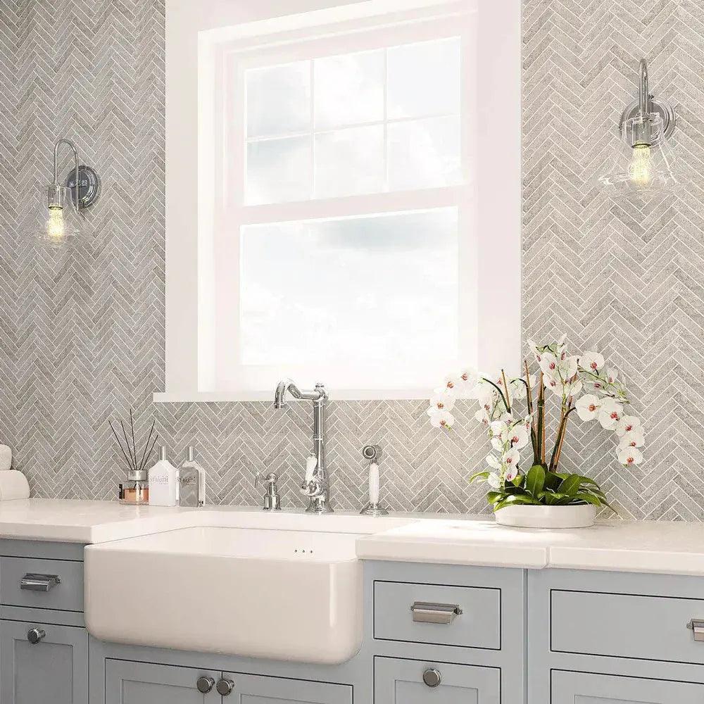 The Allure of Herringbone Stone Mosaics