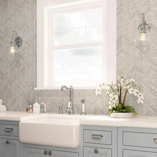 The Allure of Herringbone Stone Mosaics