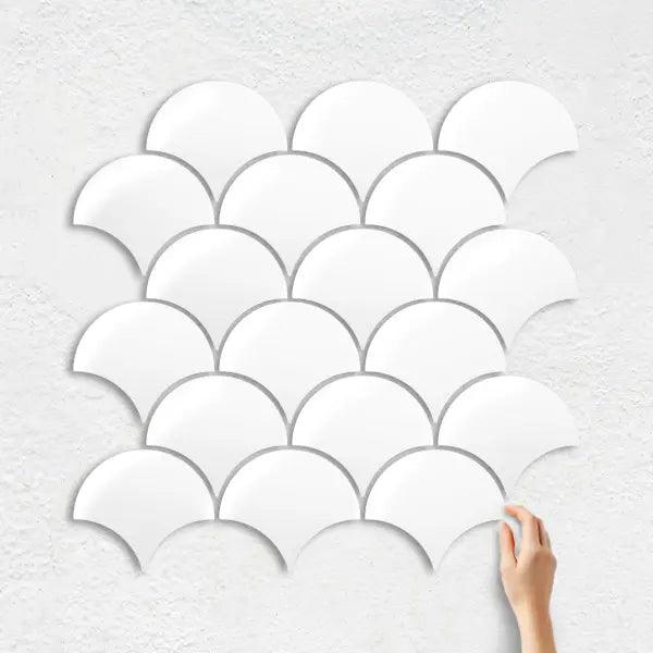PORCELAIN MOSAIC FISH SCALE GLOSS MOSAIC - Tiles Mate