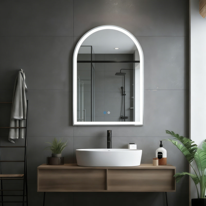 Halo Arch Frameless Mirror