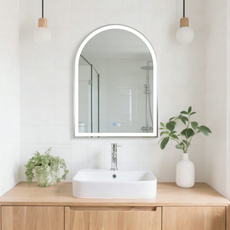 Halo Arch Frameless Mirror