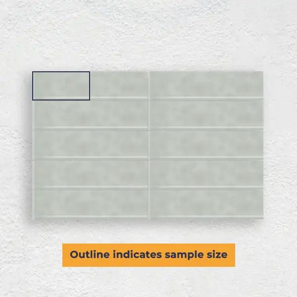 SAGE GREEN 50X200 MINI WAVE SUBWAY TILE - Tiles Mate