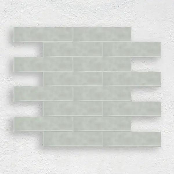 SAGE GREEN 75X300 WAVE SUBWAY TILE - Tiles Mate