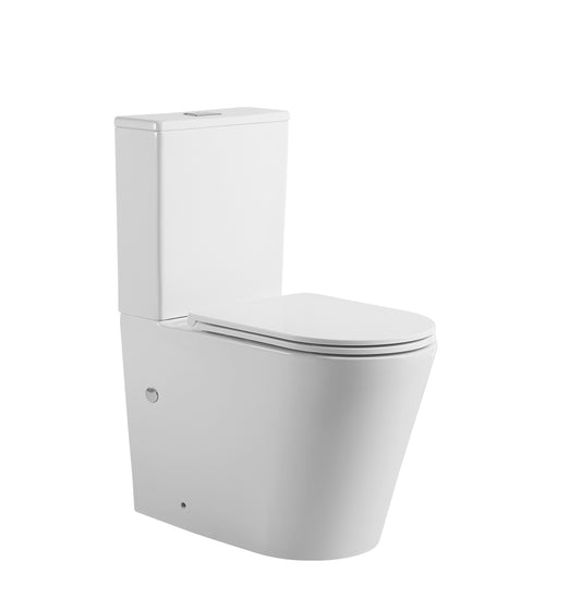 Forte Wall Faced Toilet Suite Gloss White