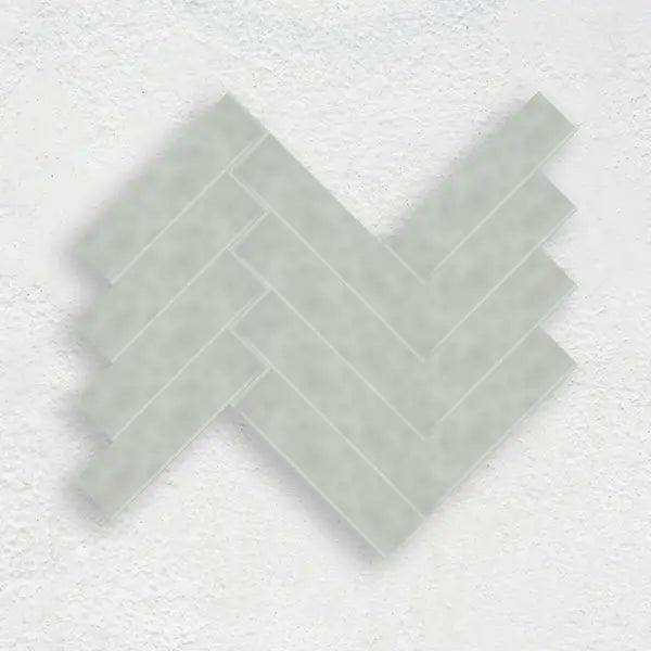 SAGE GREEN 50X200 MINI WAVE SUBWAY TILE - Tiles Mate