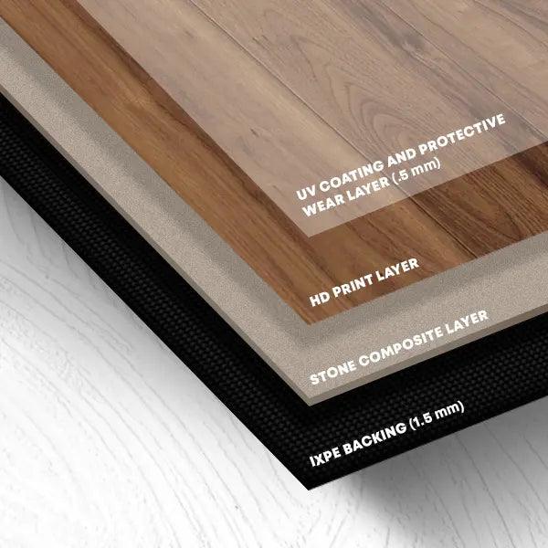 WALNUT 7mm HYBRID - Tiles Mate
