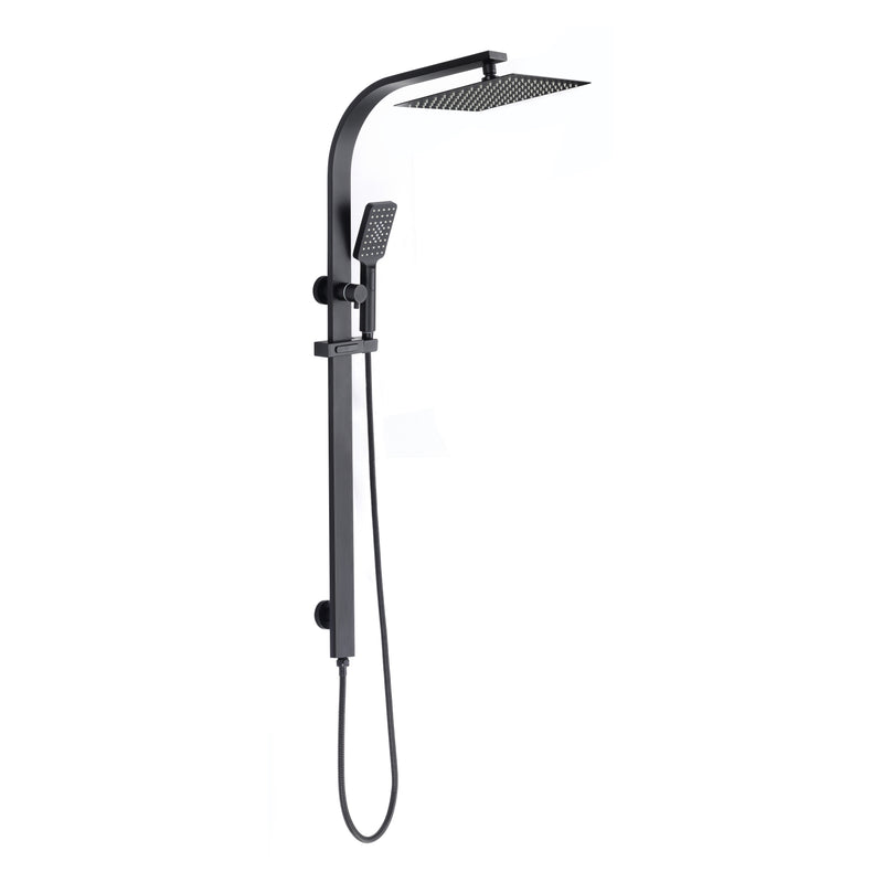 Forte Long Neck Shower Set Matt Black