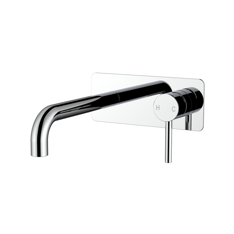 Orbit Wall Tap & Lever with Back Plate Chrome