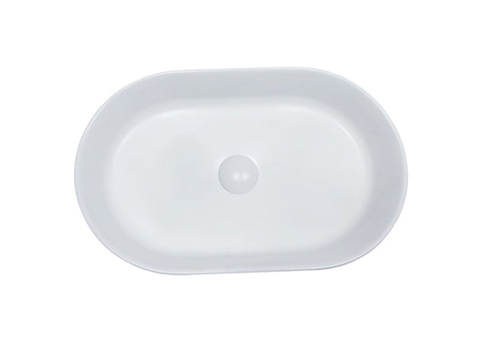 Elliptic Art Basin Matte White