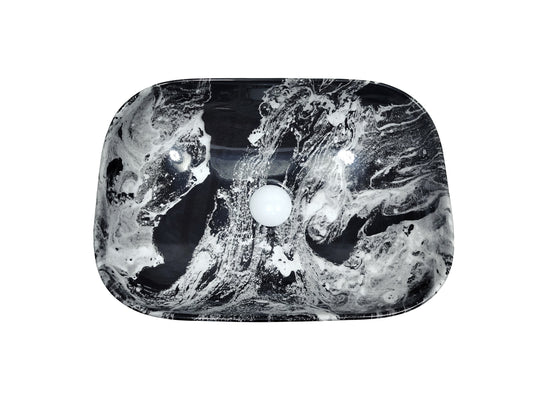 Coffee Travertine Countertop Basin