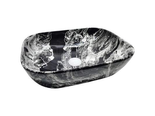 Coffee Travertine Countertop Basin