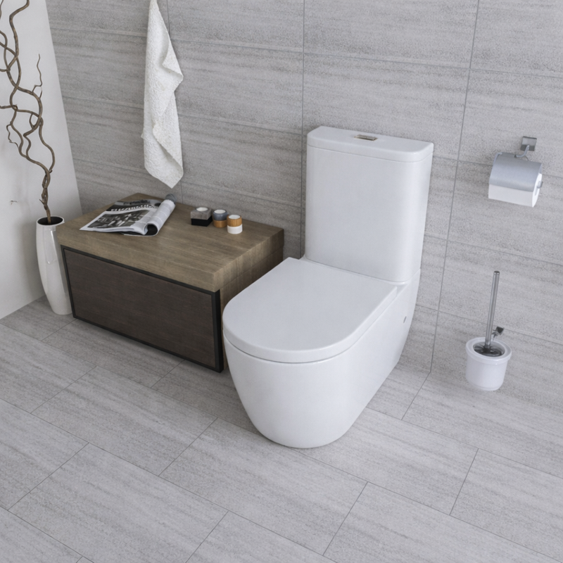 Orbit Wall Faced Toilet Suite Matte White