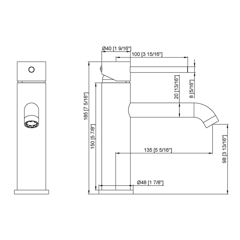 Orbit Basin Tap Chrome
