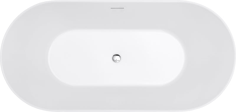 Serenique Classic Freestanding Bathtub 1500mm Gloss White