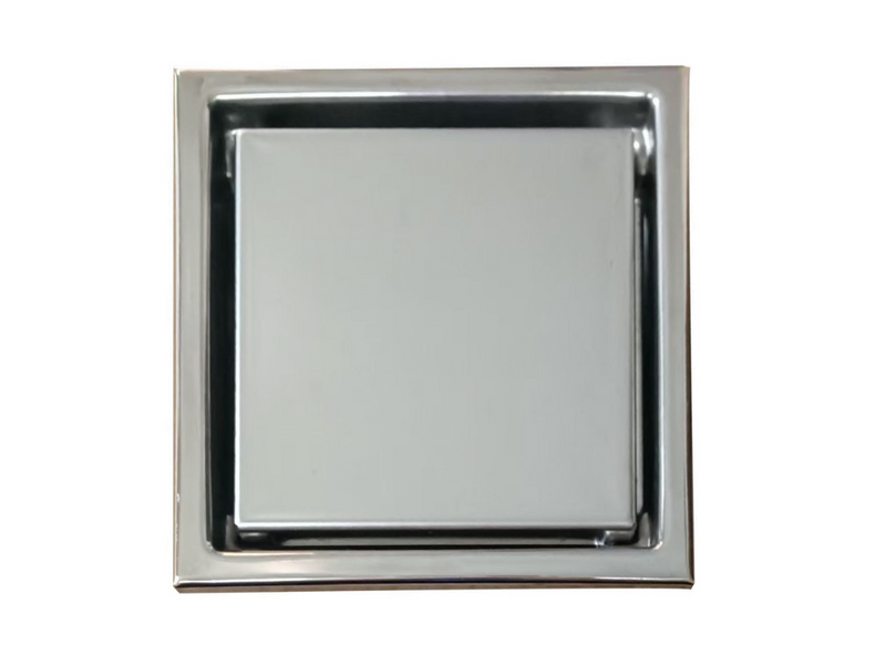 Tile Insert Shower Drain 110mm Chrome