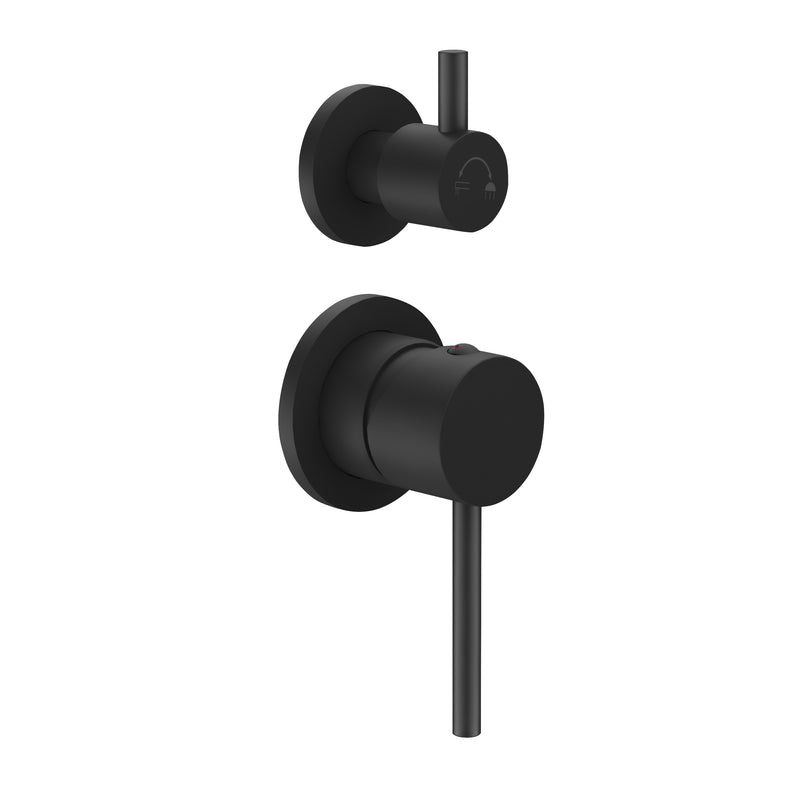 Orbit Shower Mixer & Diverter Matte Black