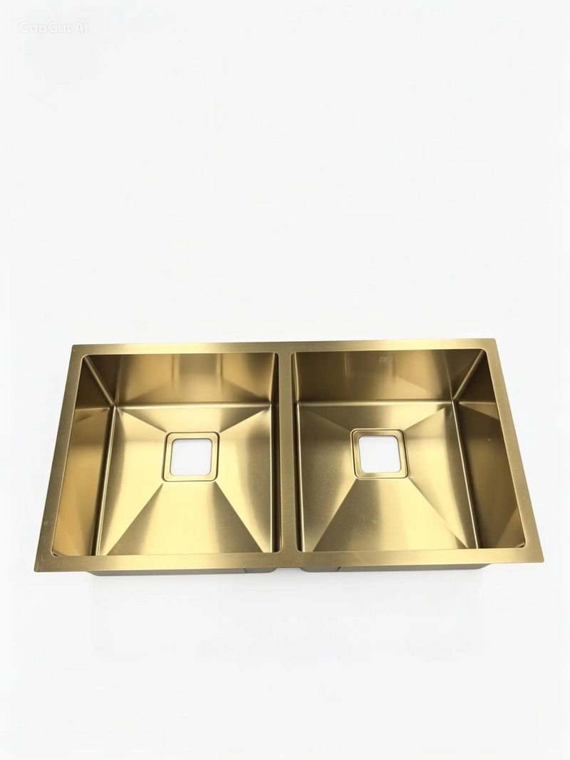 Handmade Sink 860x450 Brushed Gold