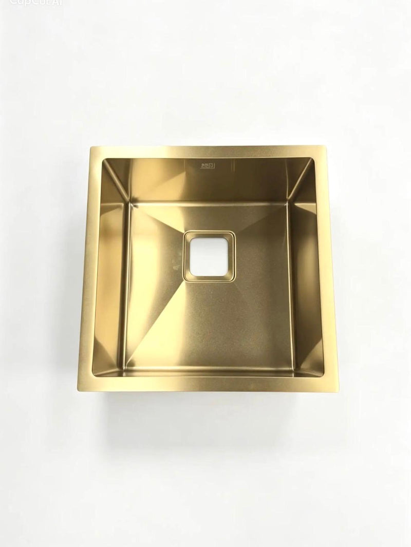 Handmade Sink 450x450 Brushed Gold