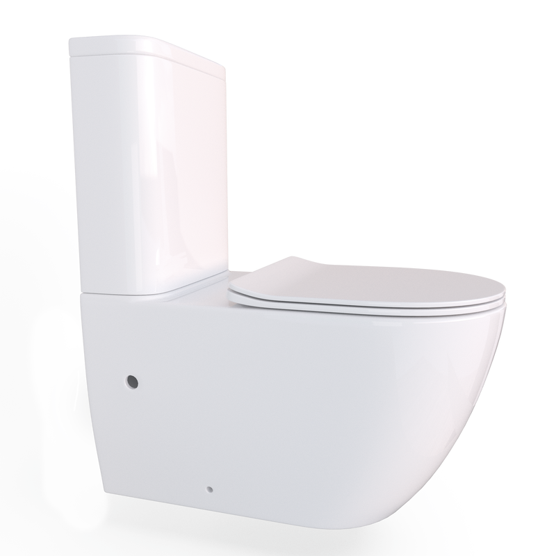 Orbit Wall Faced Toilet Suite Gloss White