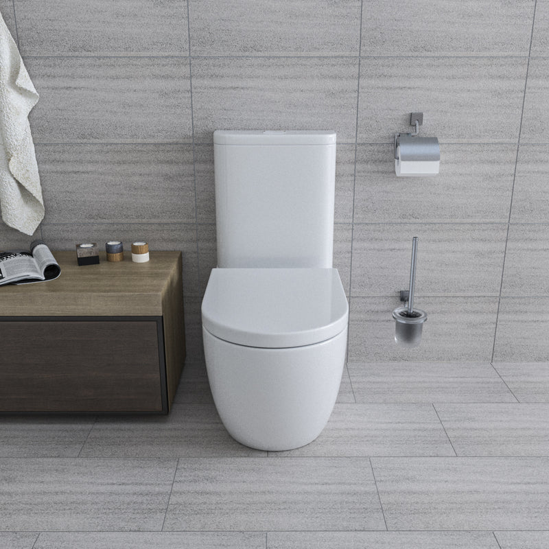 Orbit Wall Faced Toilet Suite Gloss White