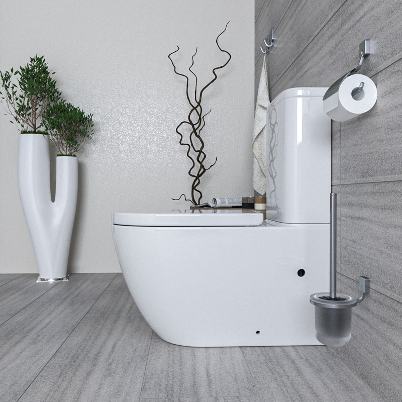 Orbit Wall Faced Toilet Suite Gloss White