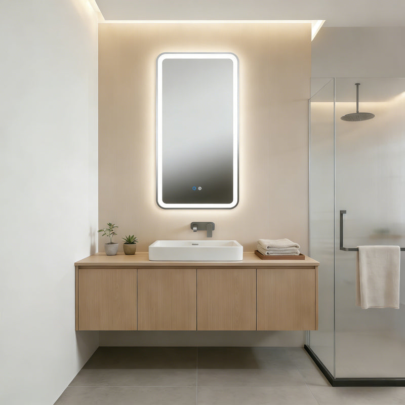 Halo Rectangular Frameless Mirror