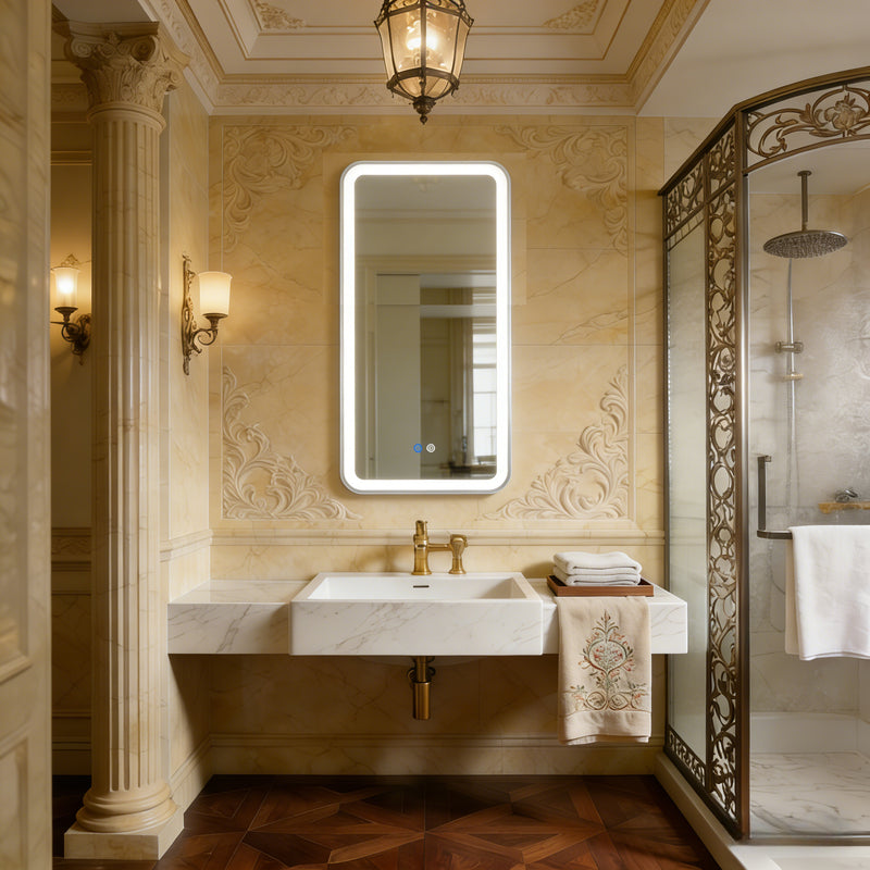 Halo Rectangular Frameless Mirror