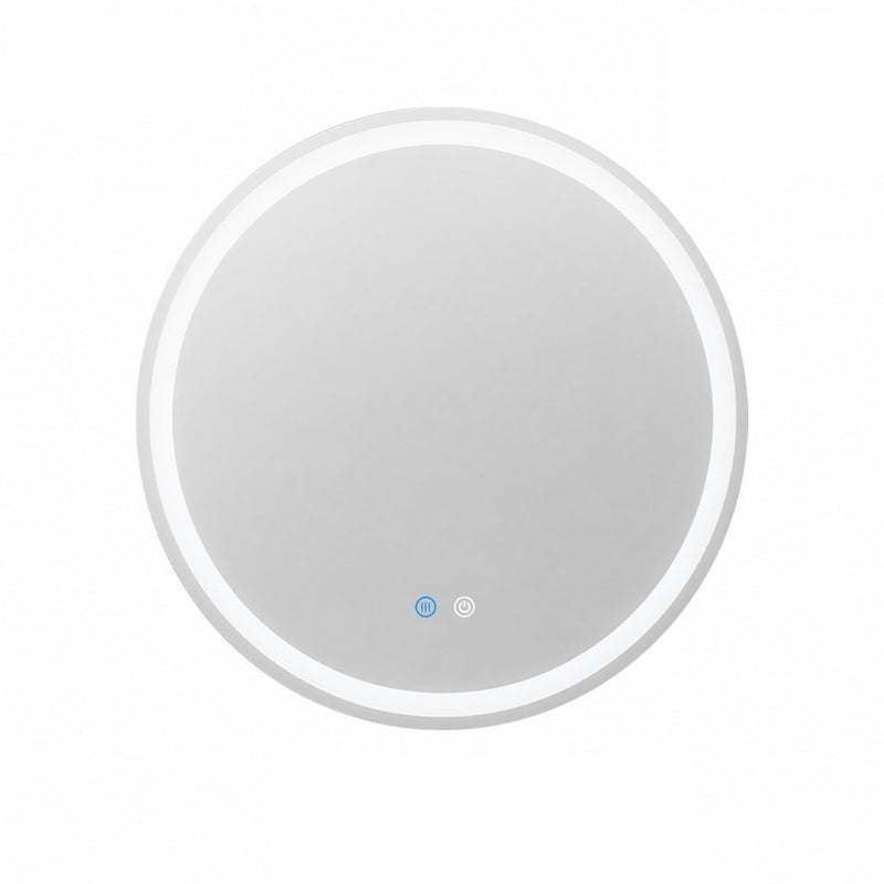 Halo Round Frameless Mirror
