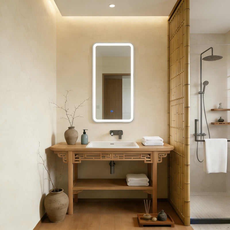 Halo Rectangular Frameless Mirror