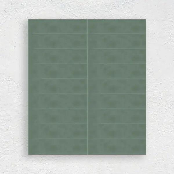 JADE GREEN 75X300 WAVE SUBWAY TILE - Tiles Mate