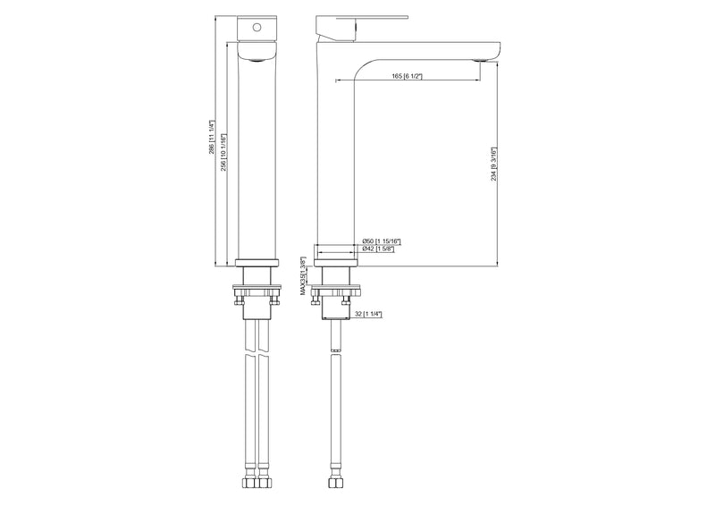 Forte Elongated Basin Tap Chrome