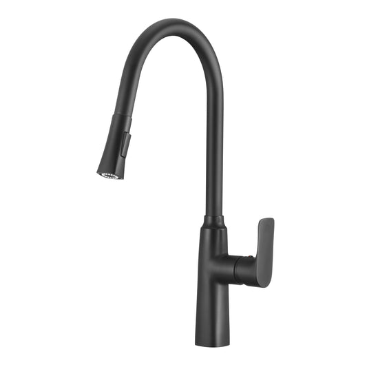 Forte Pull Out Sink Tap Matte Black