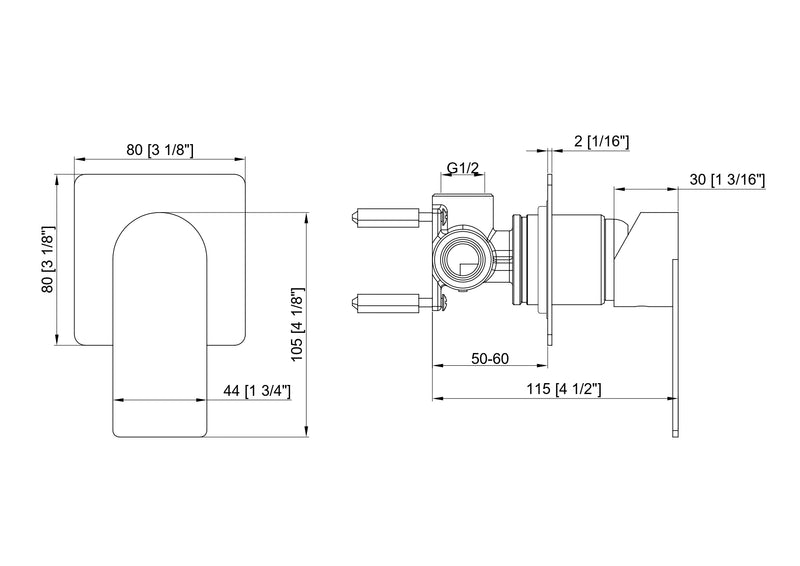 Forte Shower Mixer Chrome