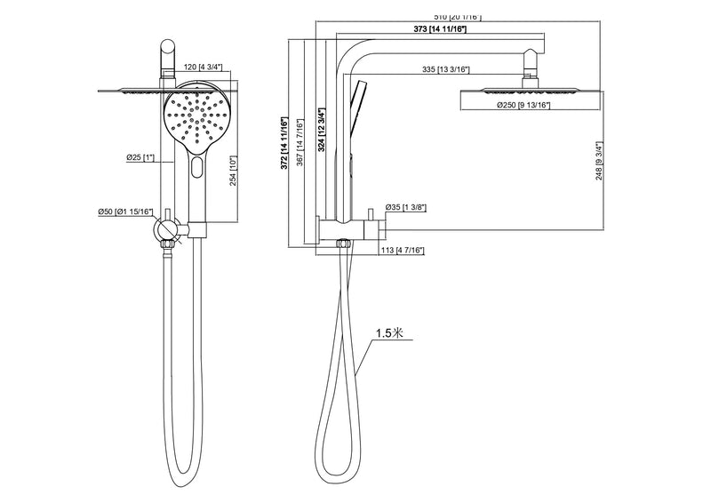 Orbit Shower Set Chrome