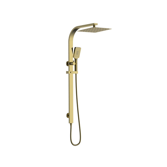 Forte Long Neck Shower Set Brushed Gold