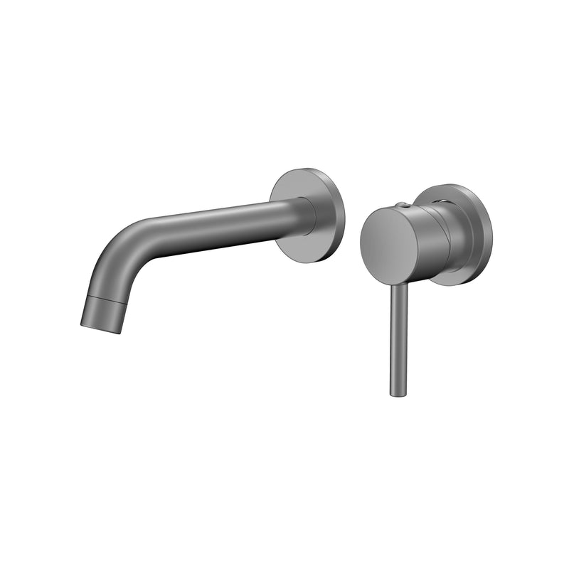 Orbit Wall Tap & Lever Gun Metal