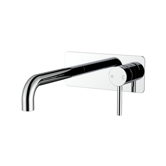 Orbit Wall Tap & Lever with Back Plate Chrome