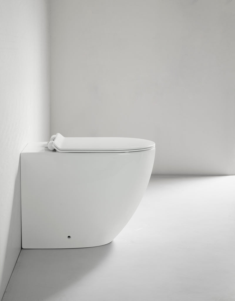 Elite Wall Faced Toilet Suite Glossy White