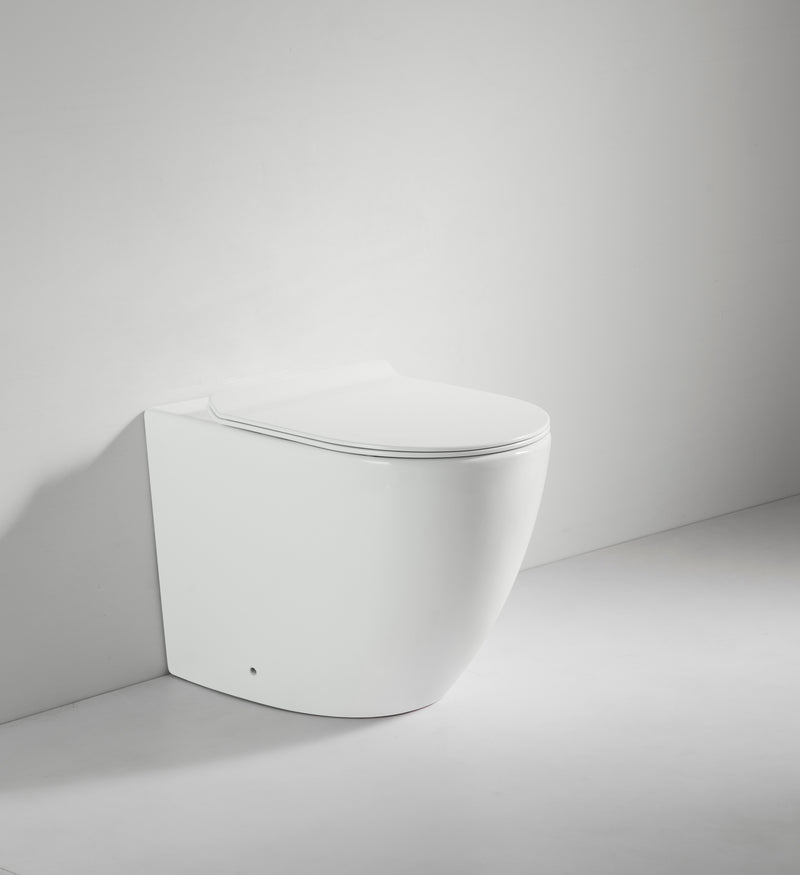 Elite Wall Faced Toilet Suite Glossy White