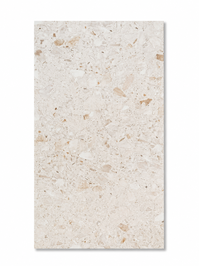 Terrazzo Ivory Embossed Matt 600x1200