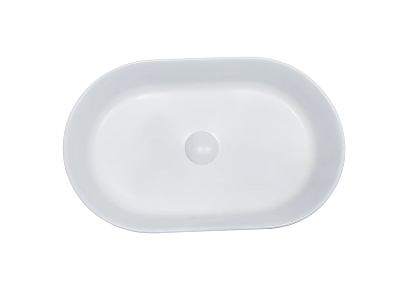 Elliptic Art Basin Matte White