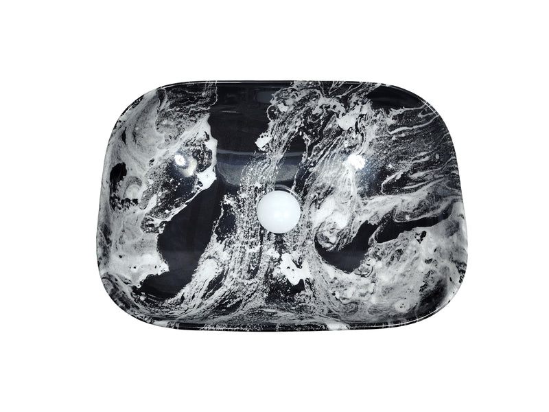 Coffee Travertine Countertop Basin