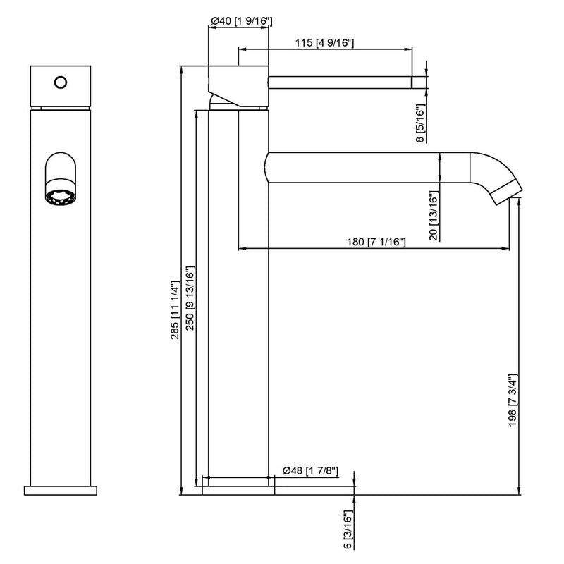 Orbit Elongated Basin Tap Chrome