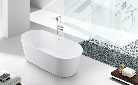 Serenique Classic Freestanding Bathtub 1500mm Gloss White
