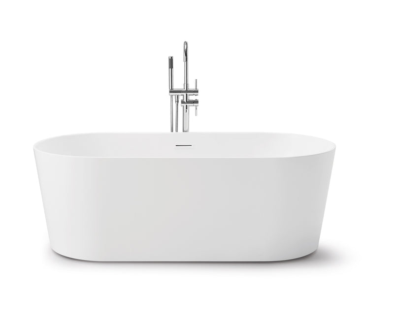 Serenique Classic Freestanding Bathtub 1500mm Gloss White