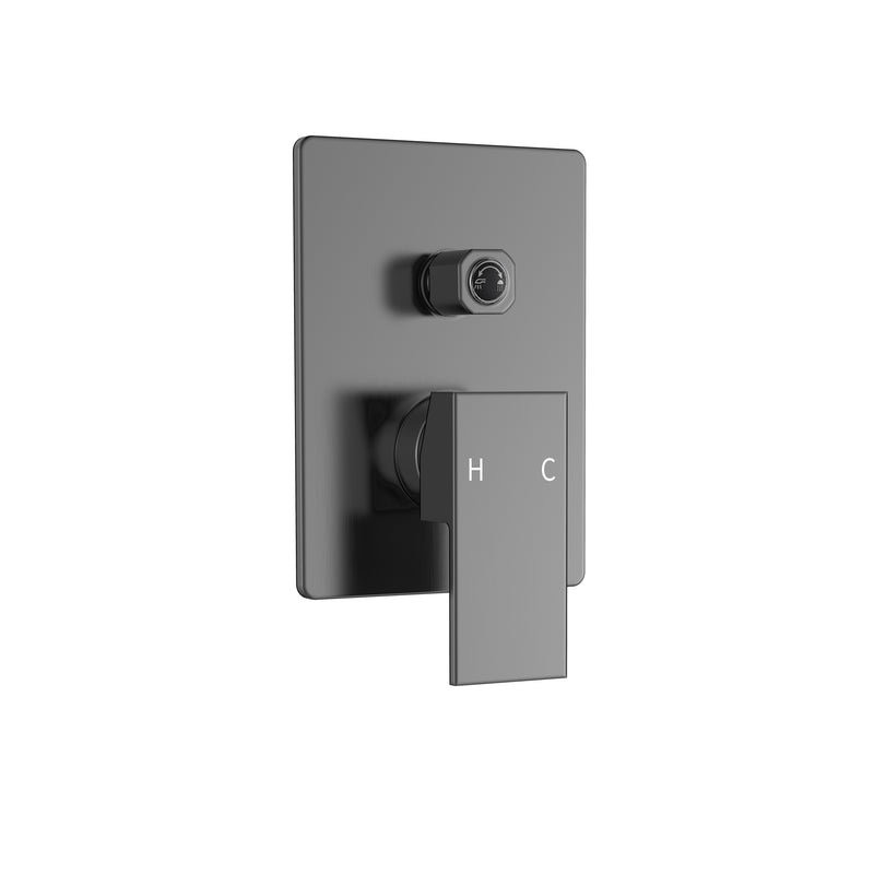 Forte Shower Mixer & Diverter Gun Metal