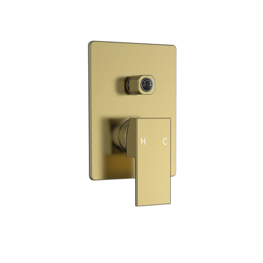 Forte Shower Mixer & Diverter Brushed Gold