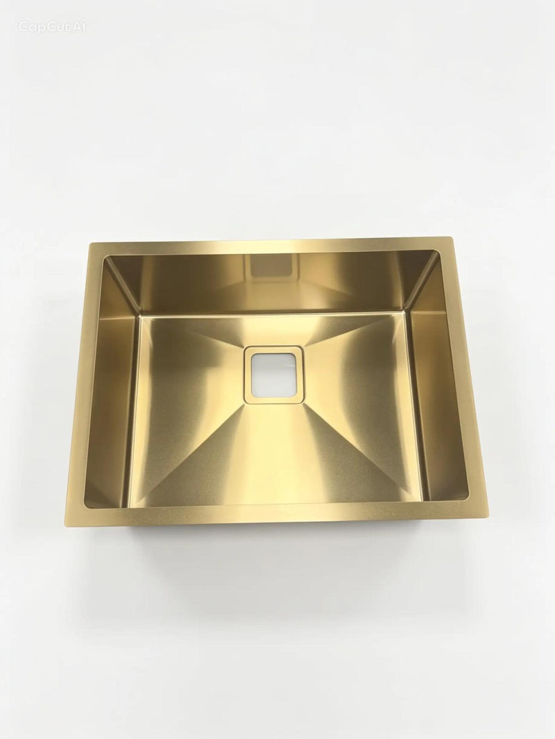 Handmade Sink 600x450 Brushed Gold