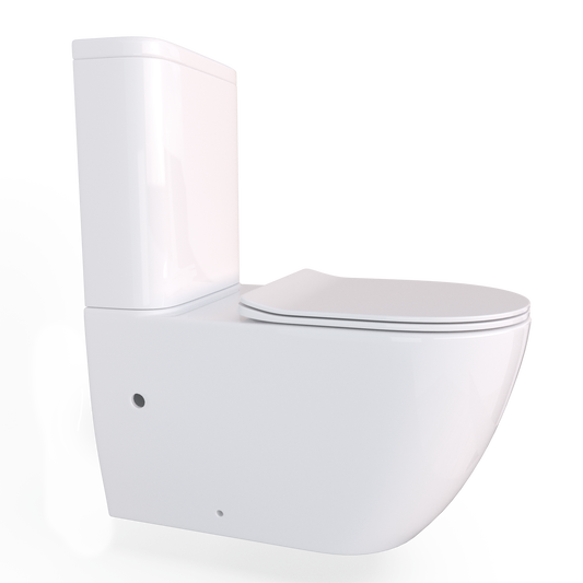 Orbit Wall Faced Toilet Suite Gloss White